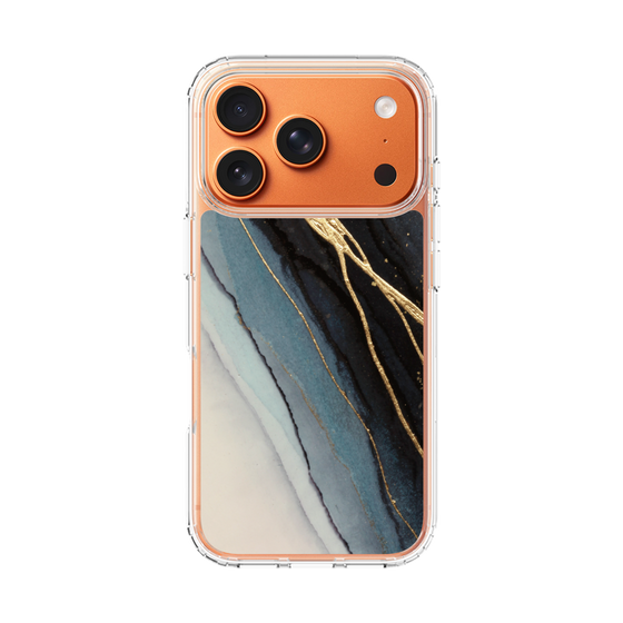 スリムプロテクションケース［ Marble Black ］