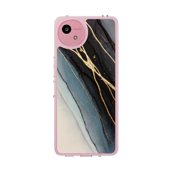 スリムプロテクションケース［ Marble Black ］
