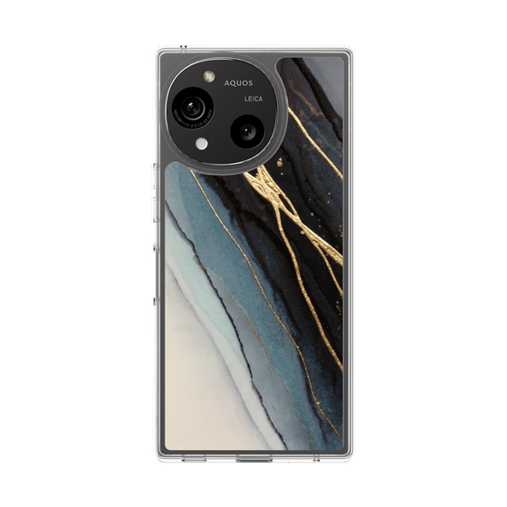 スリムプロテクションケース［ Marble Black ］