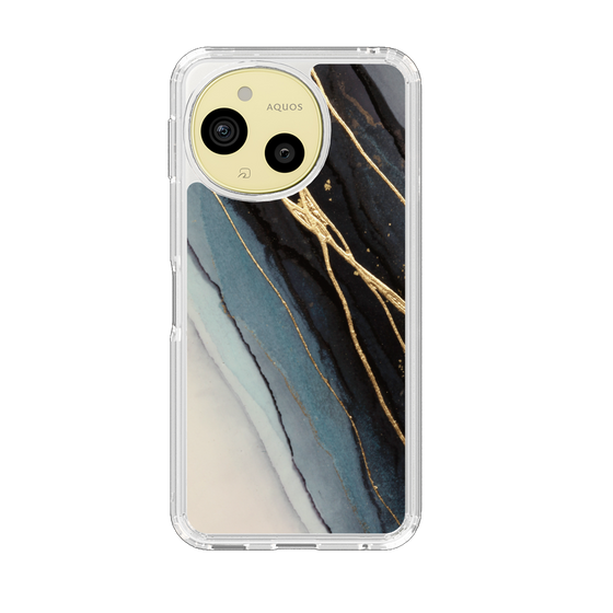 スリムプロテクションケース［ Marble Black ］