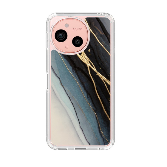 スリムプロテクションケース［ Marble Black ］