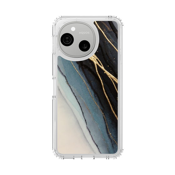 スリムプロテクションケース［ Marble Black ］