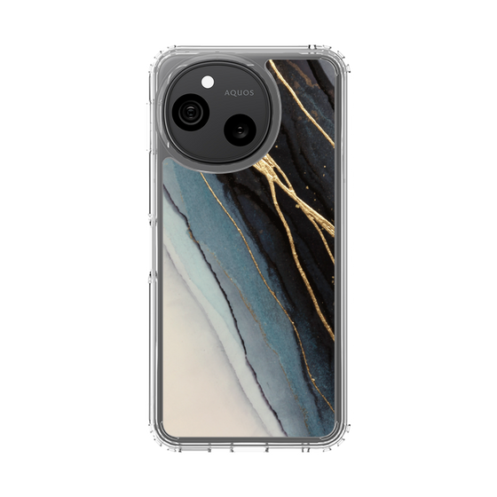 スリムプロテクションケース［ Marble Black ］