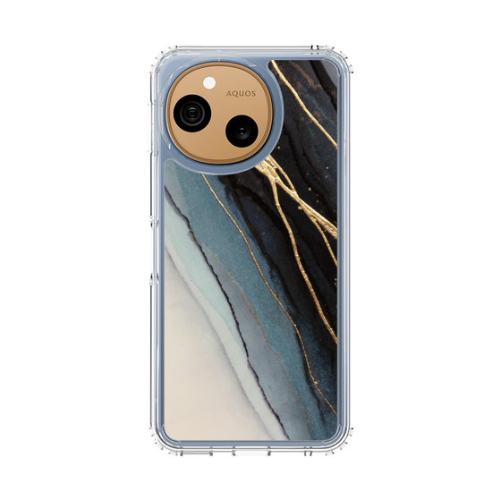 スリムプロテクションケース［ Marble Black ］