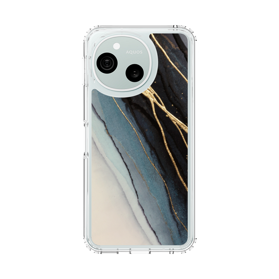 スリムプロテクションケース［ Marble Black ］