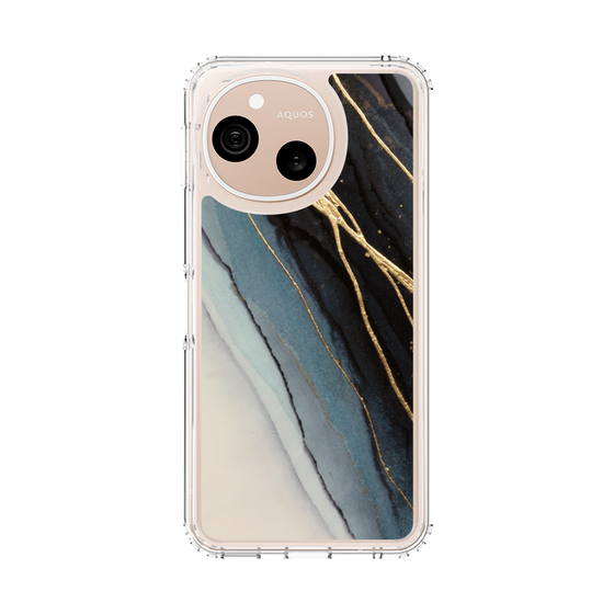 スリムプロテクションケース［ Marble Black ］