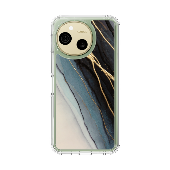 スリムプロテクションケース［ Marble Black ］