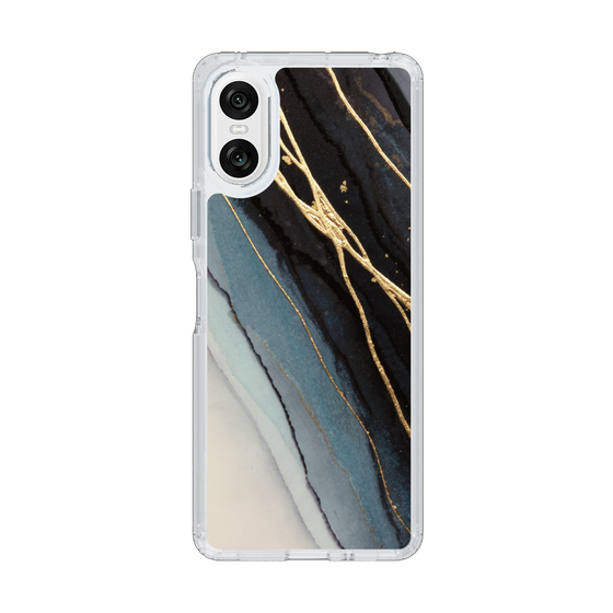 スリムプロテクションケース［ Marble Black ］