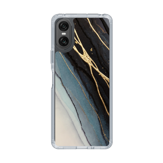 スリムプロテクションケース［ Marble Black ］