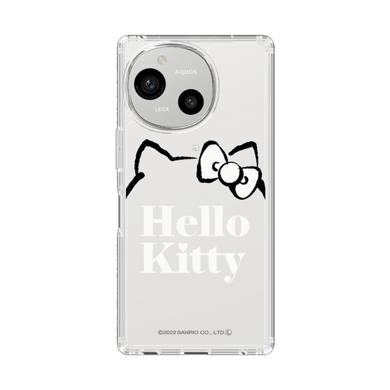 スリムプロテクションケース［ ハローキティ - Graceful typography ］