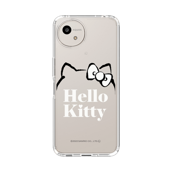 スリムプロテクションケース［ ハローキティ - Graceful typography ］
