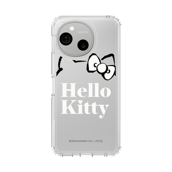 スリムプロテクションケース［ ハローキティ - Graceful typography ］