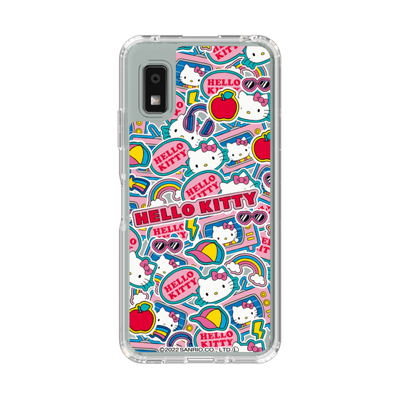 スリムプロテクションケース［ ハローキティ - ステッカー ］