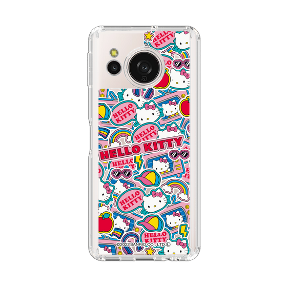 スリムプロテクションケース［ ハローキティ - ステッカー ］