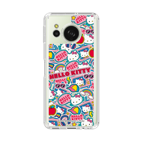 スリムプロテクションケース［ ハローキティ - ステッカー ］