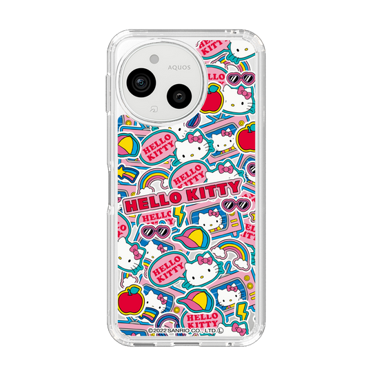 スリムプロテクションケース［ ハローキティ - ステッカー ］