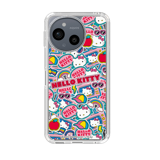 スリムプロテクションケース［ ハローキティ - ステッカー ］