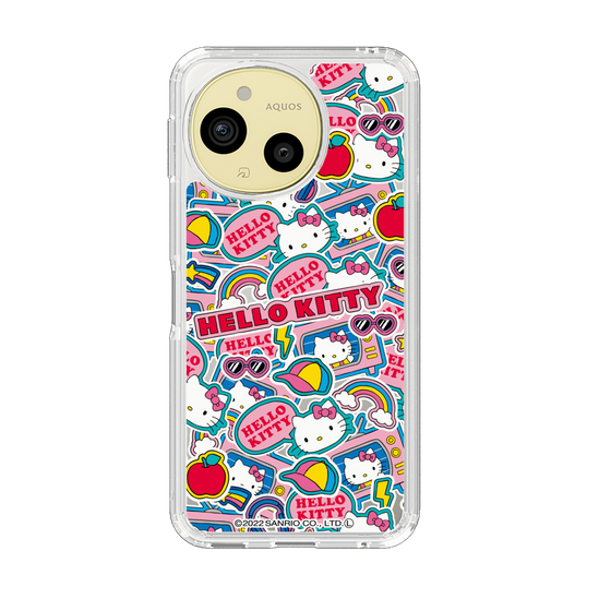 スリムプロテクションケース［ ハローキティ - ステッカー ］