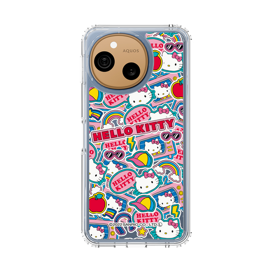 スリムプロテクションケース［ ハローキティ - ステッカー ］