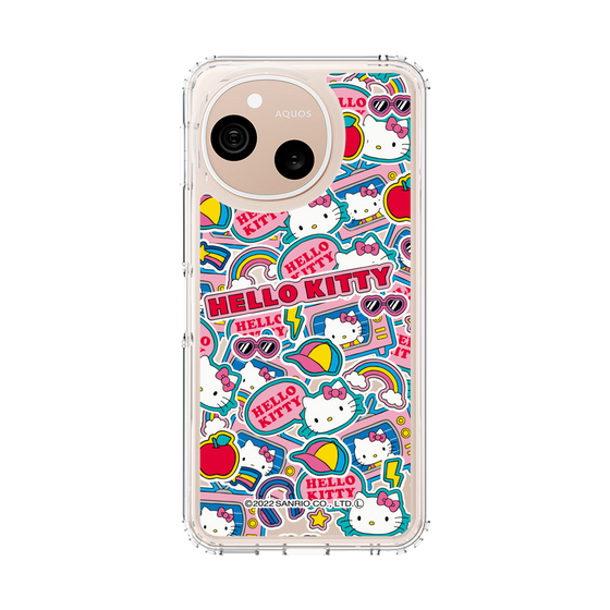 スリムプロテクションケース［ ハローキティ - ステッカー ］