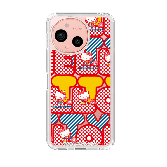 スリムプロテクションケース［ ハローキティ - 70'sレッド・ドット - 02 ］