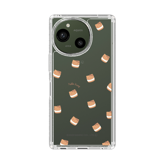 スリムプロテクションケース［ ハローキティ - MXカフェタイム - クッキーサンド - クリア ］
