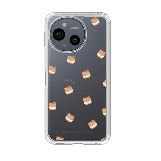 スリムプロテクションケース［ ハローキティ - MXカフェタイム - クッキーサンド - クリア ］