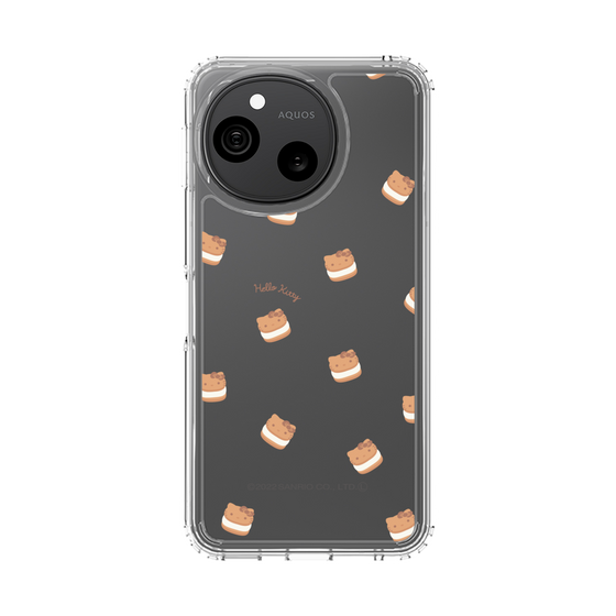 スリムプロテクションケース［ ハローキティ - MXカフェタイム - クッキーサンド - クリア ］