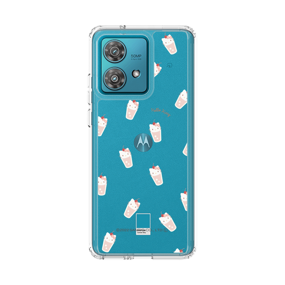 スリムプロテクションケース［ ハローキティ - MXカフェタイム - ジュース - クリア ］