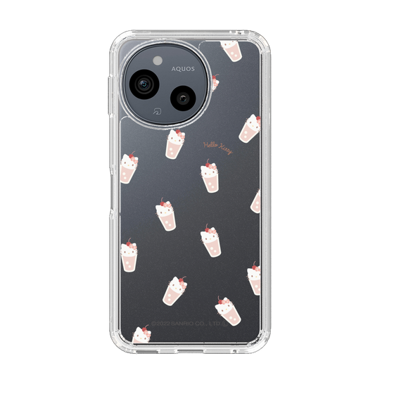 スリムプロテクションケース［ ハローキティ - MXカフェタイム - ジュース - クリア ］