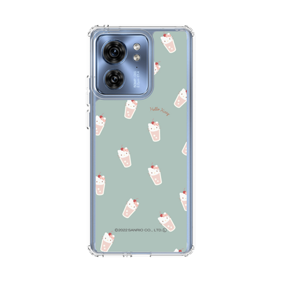 スリムプロテクションケース［ ハローキティ - MXカフェタイム - ジュース - グリーン ］