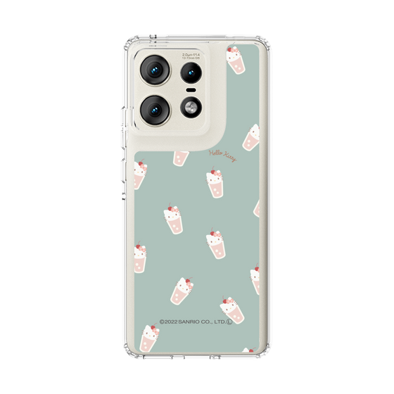 スリムプロテクションケース［ ハローキティ - MXカフェタイム - ジュース - グリーン ］