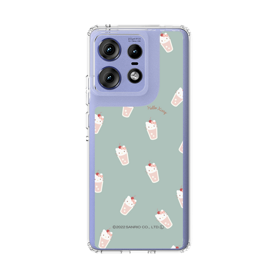 スリムプロテクションケース［ ハローキティ - MXカフェタイム - ジュース - グリーン ］