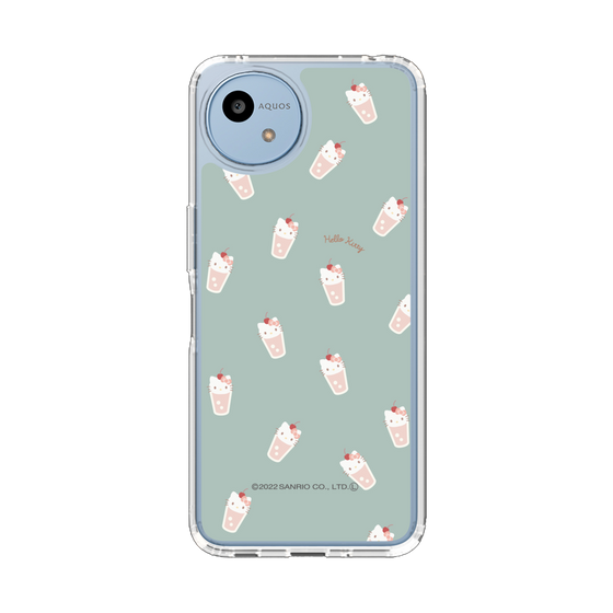 スリムプロテクションケース［ ハローキティ - MXカフェタイム - ジュース - グリーン ］