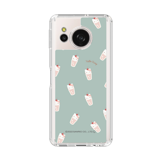 スリムプロテクションケース［ ハローキティ - MXカフェタイム - ジュース - グリーン ］