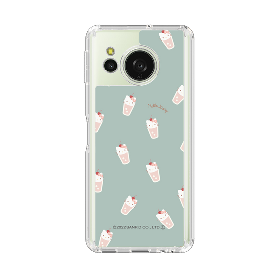 スリムプロテクションケース［ ハローキティ - MXカフェタイム - ジュース - グリーン ］