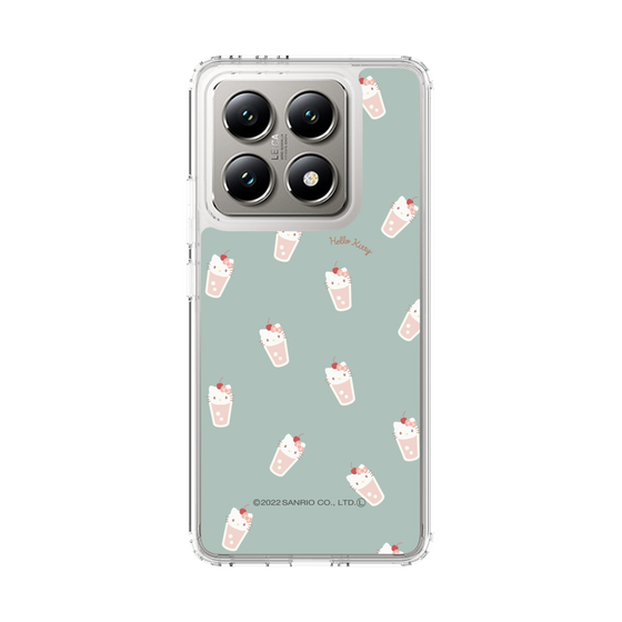 スリムプロテクションケース［ ハローキティ - MXカフェタイム - ジュース - グリーン ］