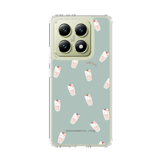 スリムプロテクションケース［ ハローキティ - MXカフェタイム - ジュース - グリーン ］