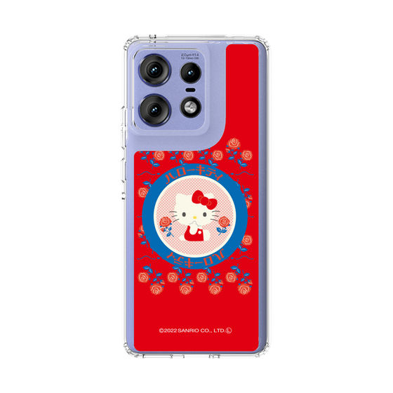 スリムプロテクションケース［ ハローキティ - KT - 昭和レトロ - 丸 - 赤 ］
