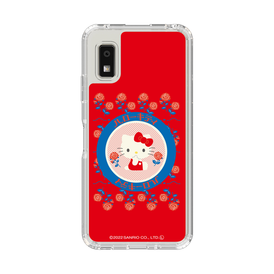 スリムプロテクションケース［ ハローキティ - KT - 昭和レトロ - 丸 - 赤 ］