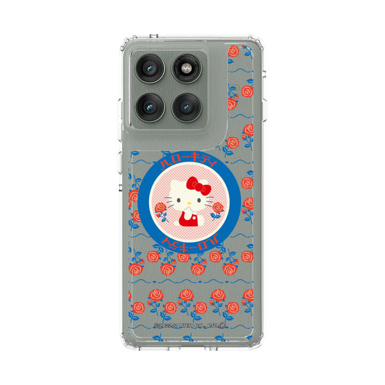 スリムプロテクションケース［ ハローキティ - KT - 昭和レトロ - 丸 - クリア ］