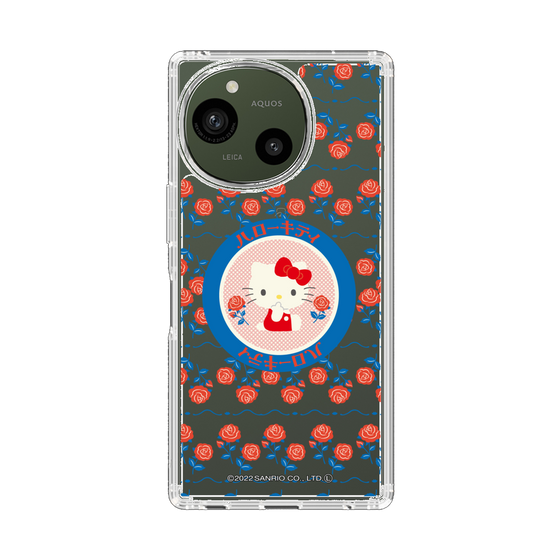 スリムプロテクションケース［ ハローキティ - KT - 昭和レトロ - 丸 - クリア ］