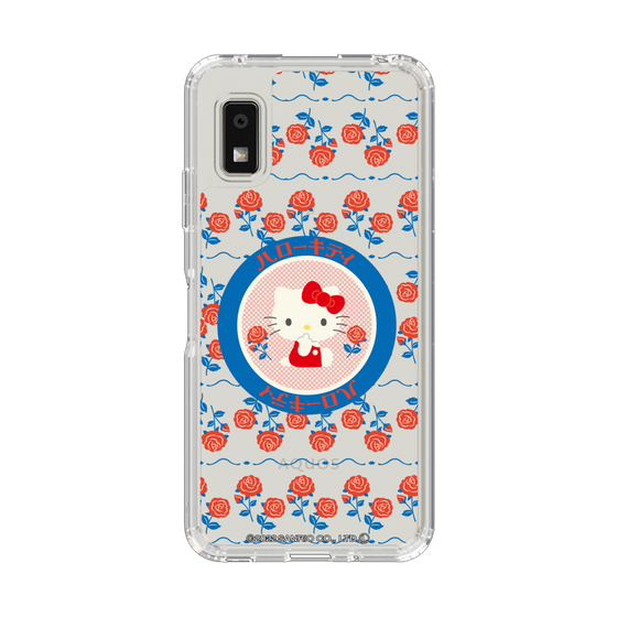 スリムプロテクションケース［ ハローキティ - KT - 昭和レトロ - 丸 - クリア ］
