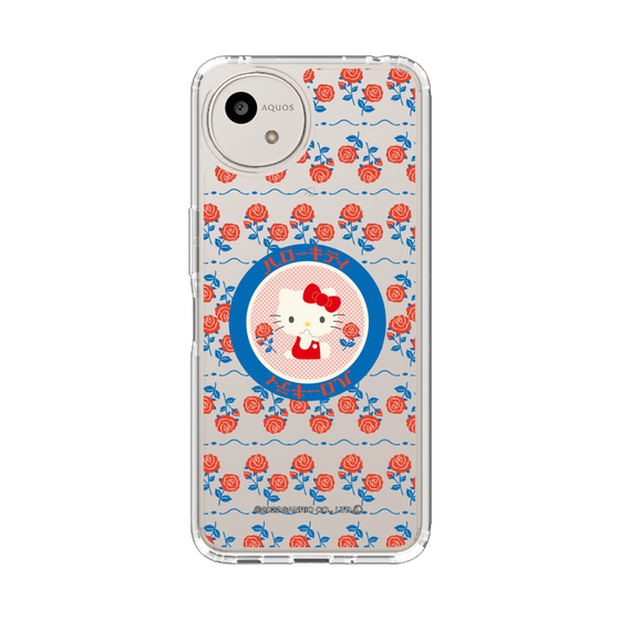 スリムプロテクションケース［ ハローキティ - KT - 昭和レトロ - 丸 - クリア ］