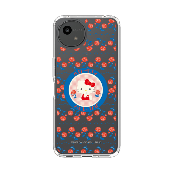 スリムプロテクションケース［ ハローキティ - KT - 昭和レトロ - 丸 - クリア ］