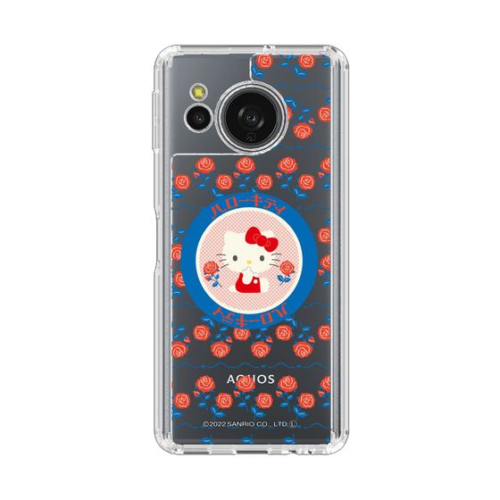 スリムプロテクションケース［ ハローキティ - KT - 昭和レトロ - 丸 - クリア ］