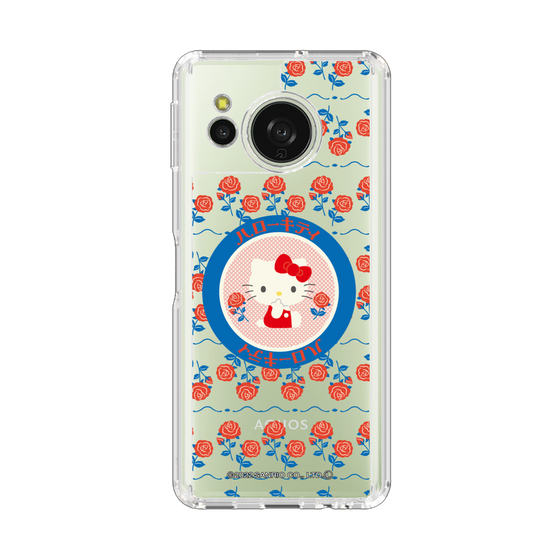 スリムプロテクションケース［ ハローキティ - KT - 昭和レトロ - 丸 - クリア ］