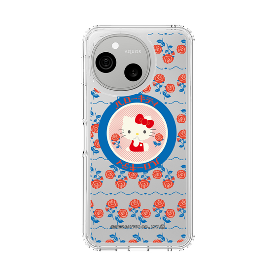 スリムプロテクションケース［ ハローキティ - KT - 昭和レトロ - 丸 - クリア ］