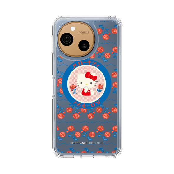スリムプロテクションケース［ ハローキティ - KT - 昭和レトロ - 丸 - クリア ］