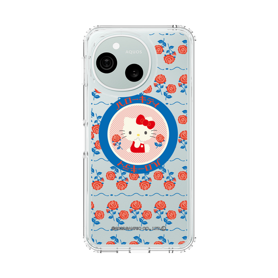 スリムプロテクションケース［ ハローキティ - KT - 昭和レトロ - 丸 - クリア ］